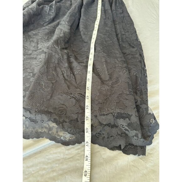 NWT Asos Womens Black Dress 14 short Sleeve midi dress zipper Nylong‎ lace - Picture 6 of 6